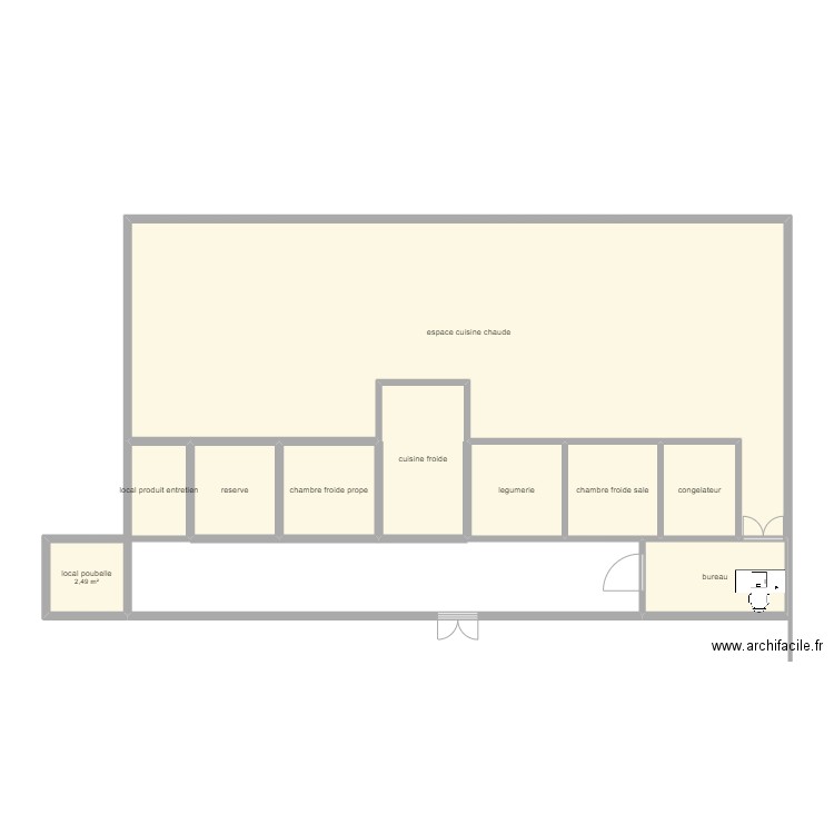 cuisine parfai. Plan de 10 pièces et 101 m2