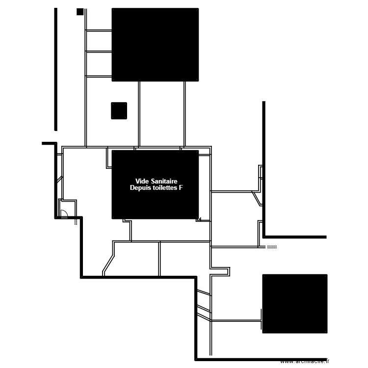 VS toilettes F Amiens. Plan de 4 pièces et 204 m2