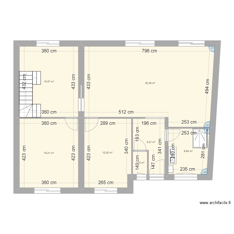 LONGUEIL. Plan de 7 pièces et 92 m2