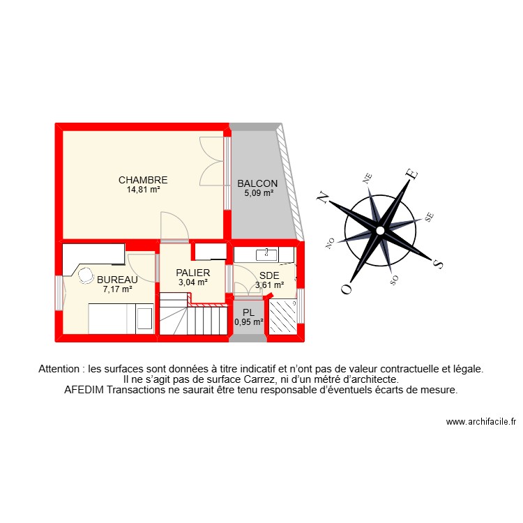 BI20444 -. Plan de 26 pièces et 136 m2