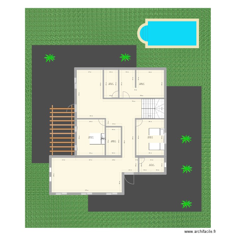 Kerkour 3.1. Plan de 7 pièces et 159 m2