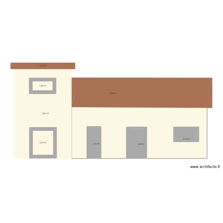 st aigulin. Plan de 9 pièces et 50 m2