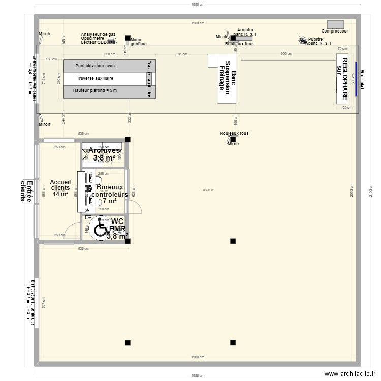 CCT VL M. Sauveur Corse v1. Plan de 5 pièces et 386 m2