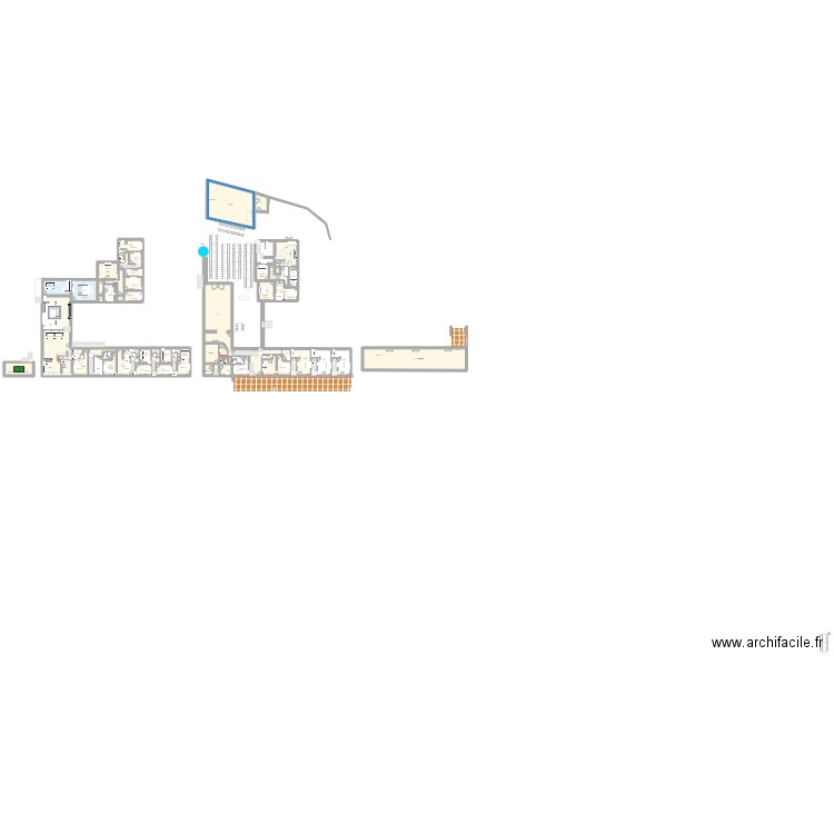 Camille M et Vincent P 2025. Plan de 63 pièces et 944 m2