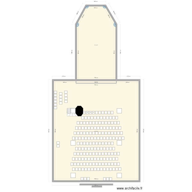 LaVelle1. Plan de 3 pièces et 366 m2