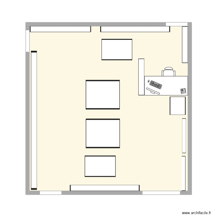 Plan La carline . Plan de 1 pièce et 44 m2