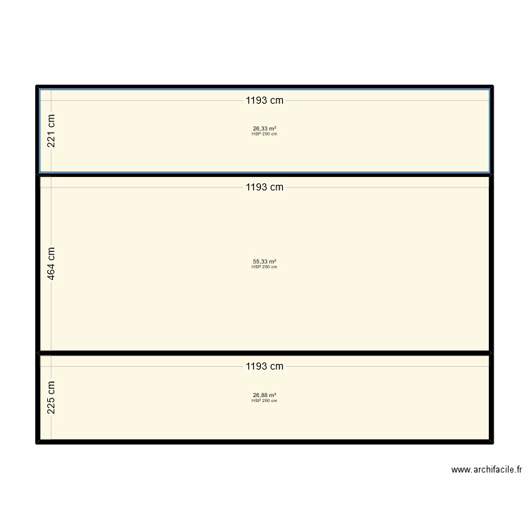 Maison conteneur. Plan de 3 pièces et 109 m2