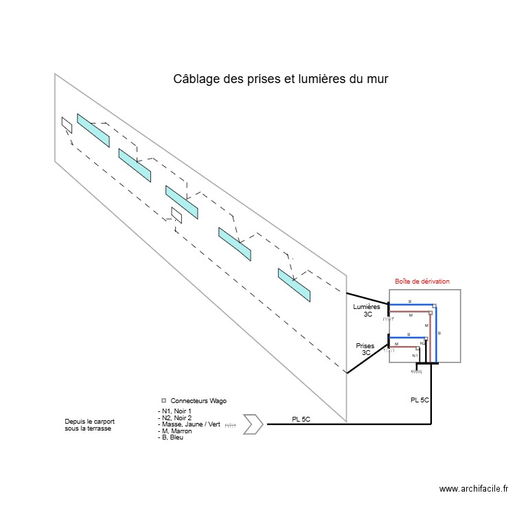  Le Mur. Plan de 0 pièce et 0 m2