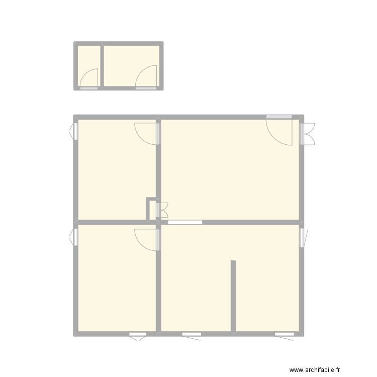 Plan 3. Plan de 7 pièces et 26 m2