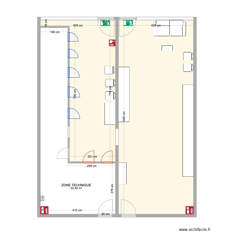 SQ BAYONNE 2025 V2 SECU. Plan de 3 pièces et 85 m2