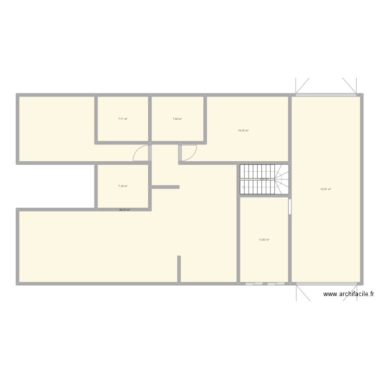 PLAN2. Plan de 8 pièces et 190 m2