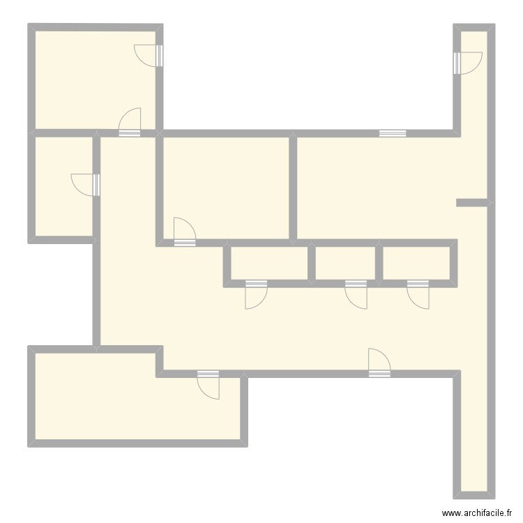 Tchoupi. Plan de 8 pièces et 164 m2