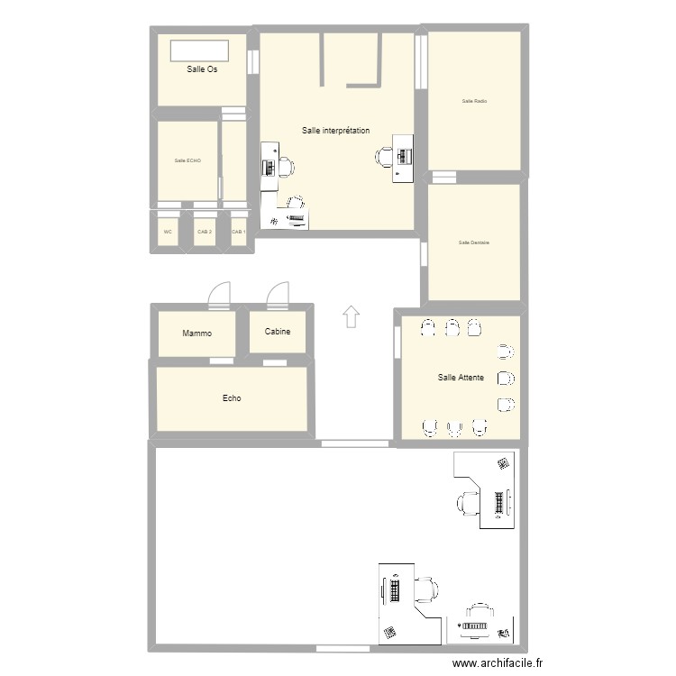 VERNEUIL. Plan de 13 pièces et 139 m2