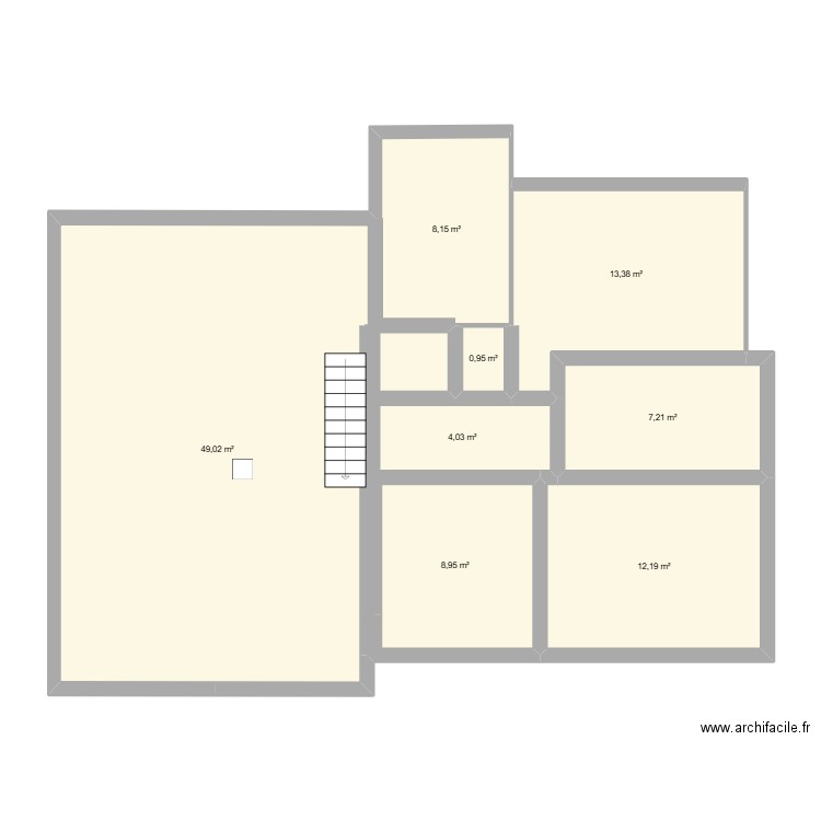 maison azur. Plan de 8 pièces et 104 m2