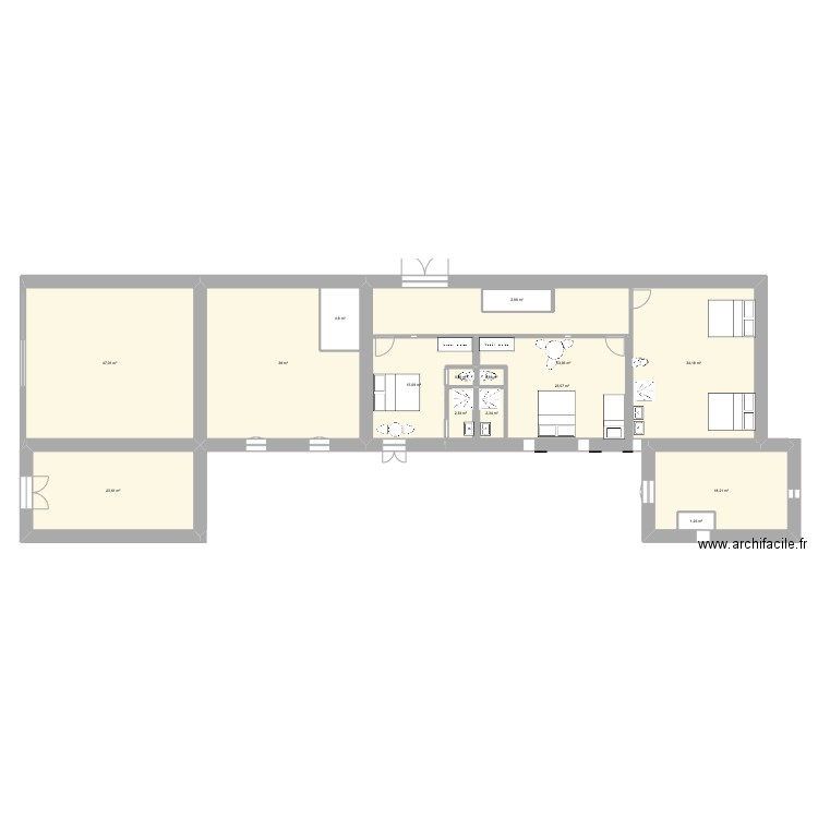 la baraque malzieu3. Plan de 25 pièces et 683 m2