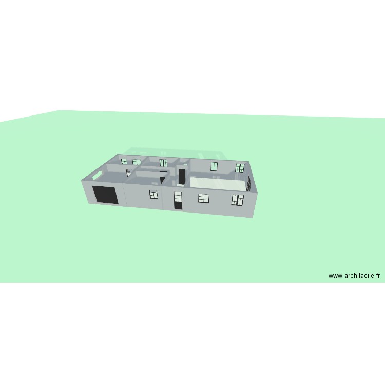 exo 2. Plan de 6 pièces et 106 m2