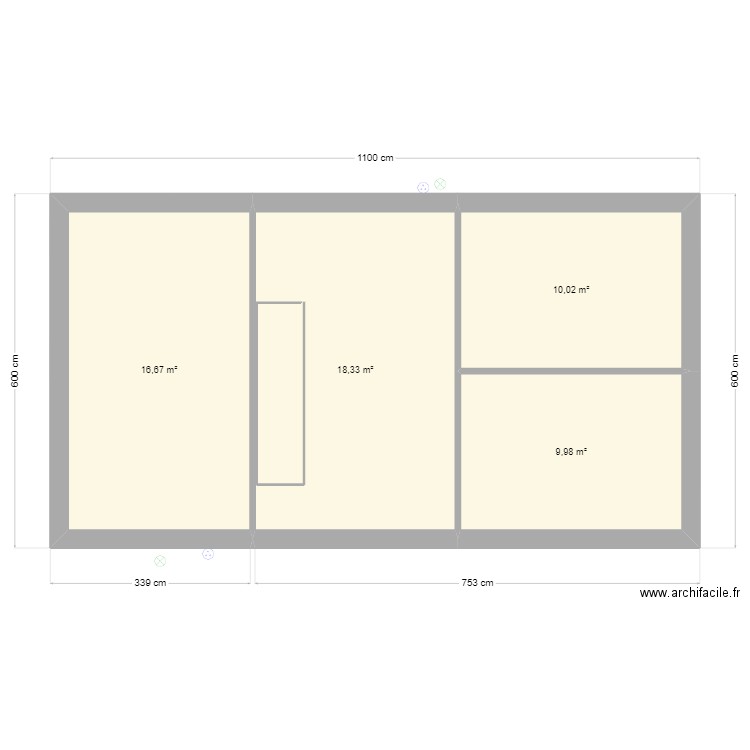 CHALET OSSAU. Plan de 9 pièces et 110 m2