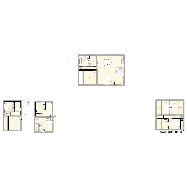 Mussidan MODIFIABLE. Plan de 32 pièces et 238 m2