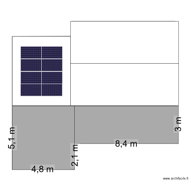 extension garage. Plan de 4 pièces et 118 m2