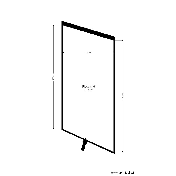 ED. SÍMBOL, 4-C. ANDORRA. Plan de 1 pièce et 10 m2