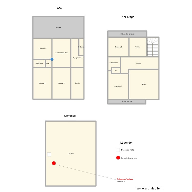 0185am. Plan de 21 pièces et 281 m2