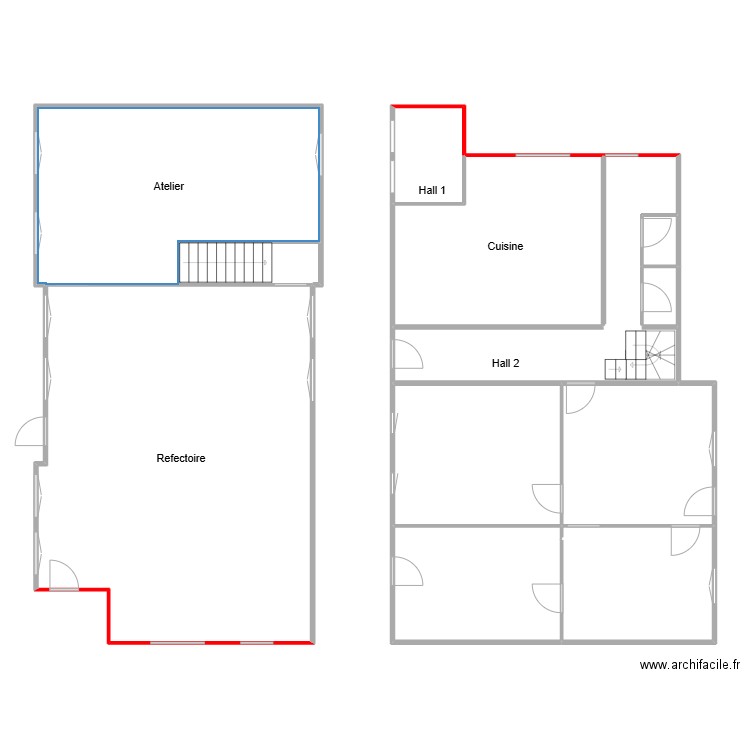 Hamoir2. Plan de 13 pièces et 224 m2