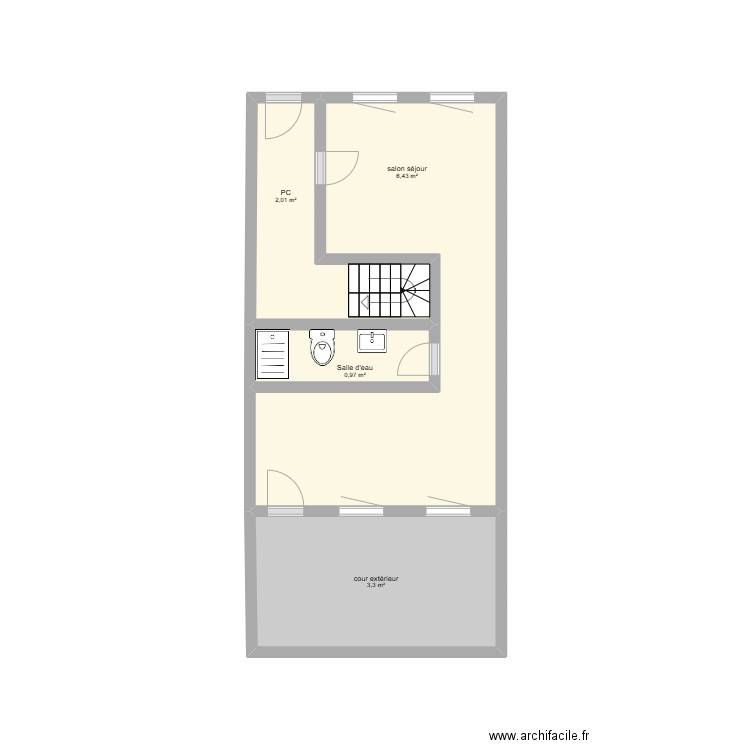 23 Canteleu 2. Plan de 4 pièces et 13 m2