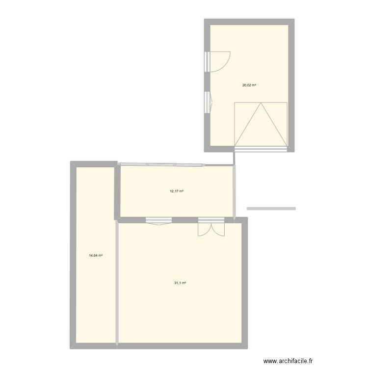 2025 02 27 Plan maison Tiphaine Antoine. Plan de 4 pièces et 78 m2