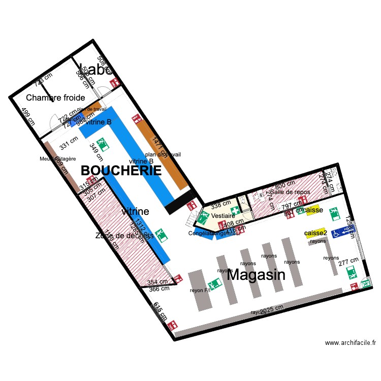 vrai plan comple t. Plan de 7 pièces et 445 m2