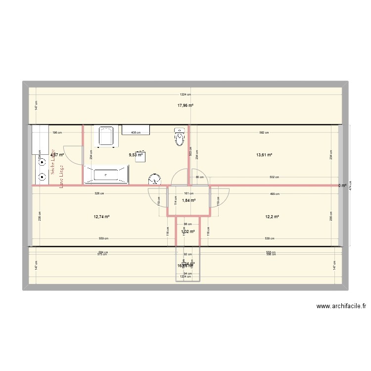 Maison V3. Plan de 17 pièces et 226 m2