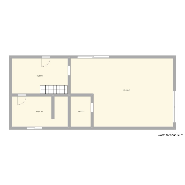 MAISON NICOLAS ET JUSTINE. Plan de 4 pièces et 96 m2