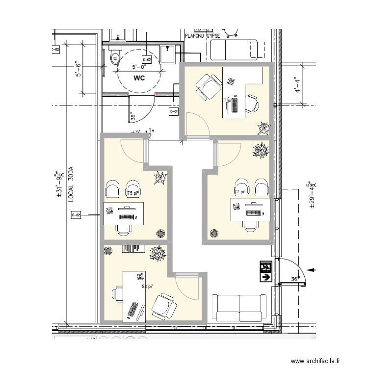 1623 route 132 - 2. Plan de 4 pièces et 29 m2