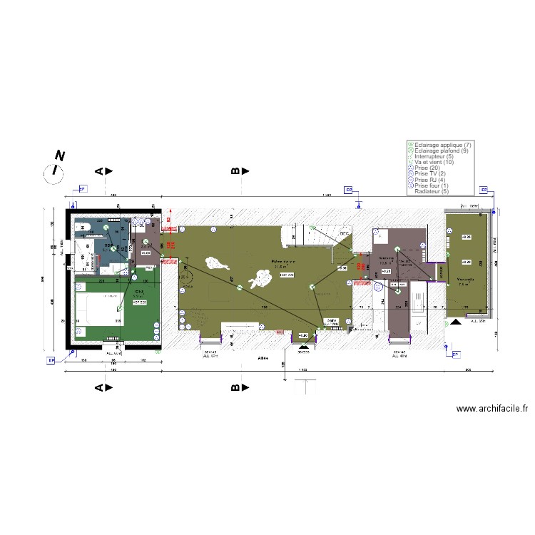 Milin RDC. Plan de 0 pièce et 0 m2