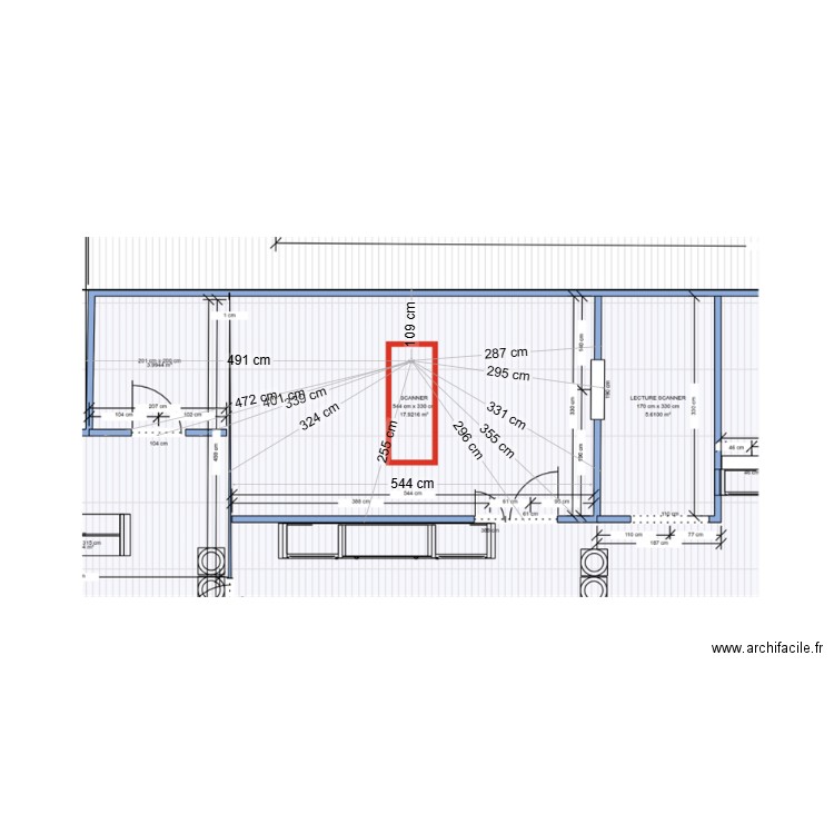 plan côté UCVET scanneer. Plan de 0 pièce et 0 m2