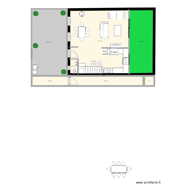 tourcoing. Plan de 8 pièces et 109 m2