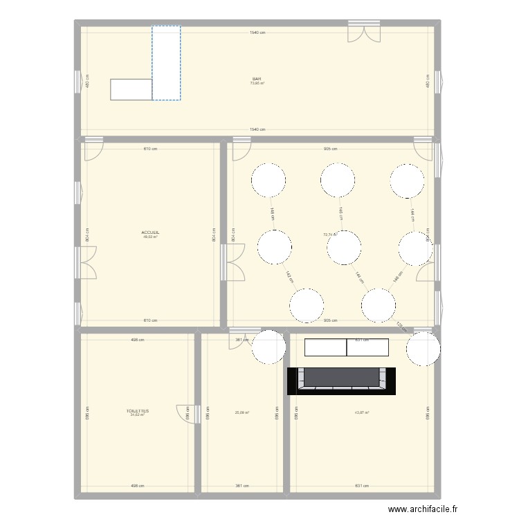 mariage 2. Plan de 6 pièces et 299 m2