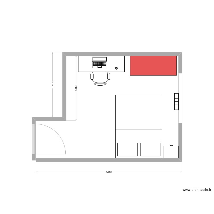 chambre jules. Plan de 0 pièce et 0 m2