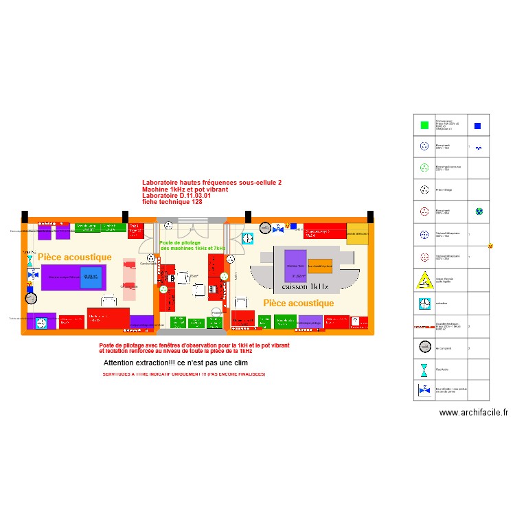 Fiche128_Labo hautes fréquences sous cellule 2_2025-03-11. Plan de 3 pièces et 75 m2