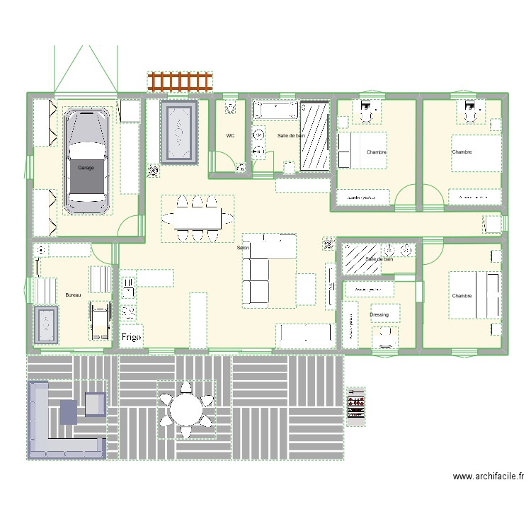 FUTURE MAISON. Plan de 10 pièces et 155 m2