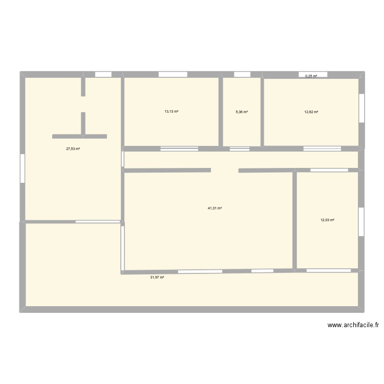 MAISON . Plan de 8 pièces et 144 m2