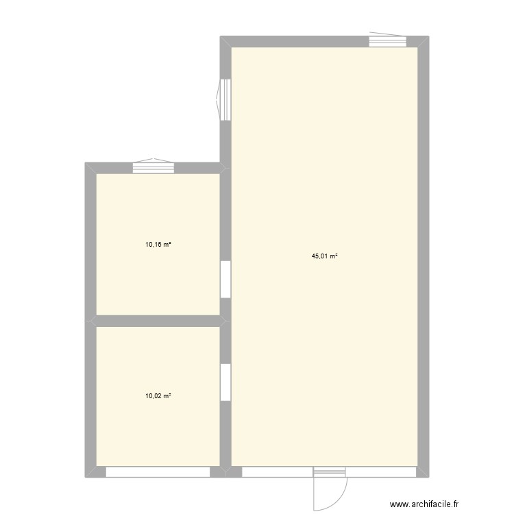 Plan Bagneux. Plan de 3 pièces et 65 m2