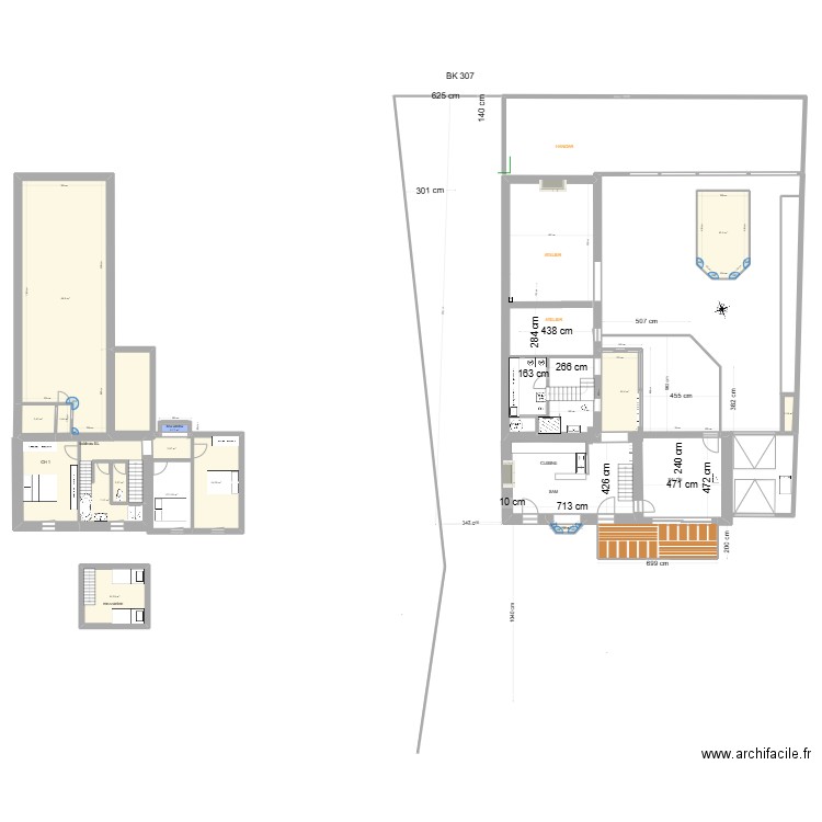 lambervez EXTERIEUR 2. Plan de 14 pièces et 150 m2