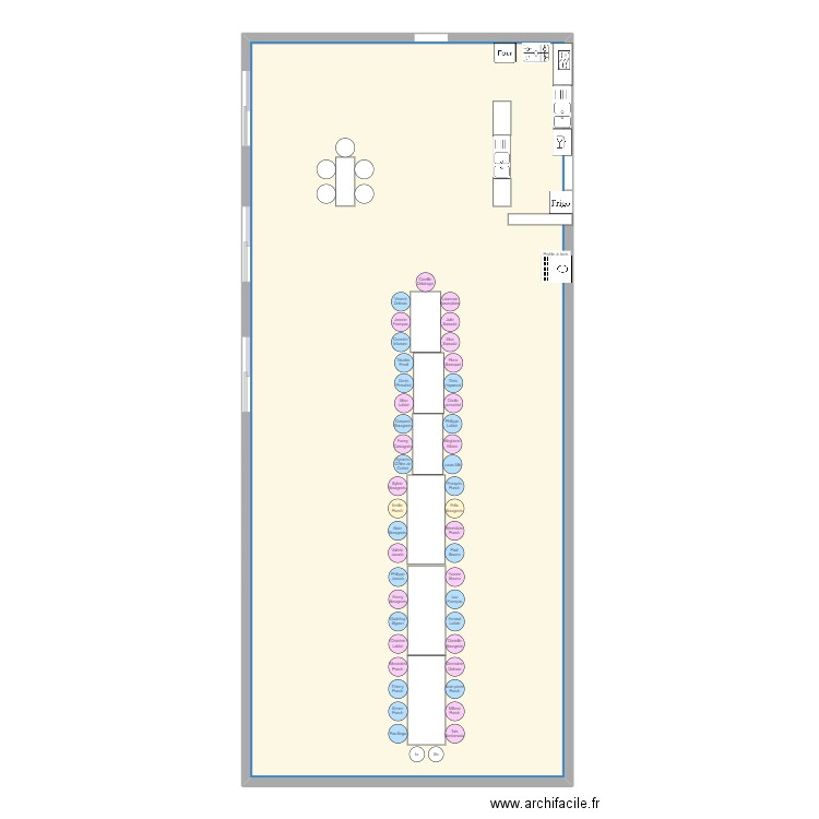 Plan de table Mariage Civil 2. Plan de 1 pièce et 159 m2