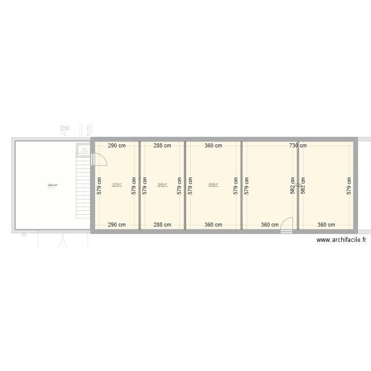 PLAN VIERGE MALAUNAY (existant) . Plan de 24 pièces et 246 m2