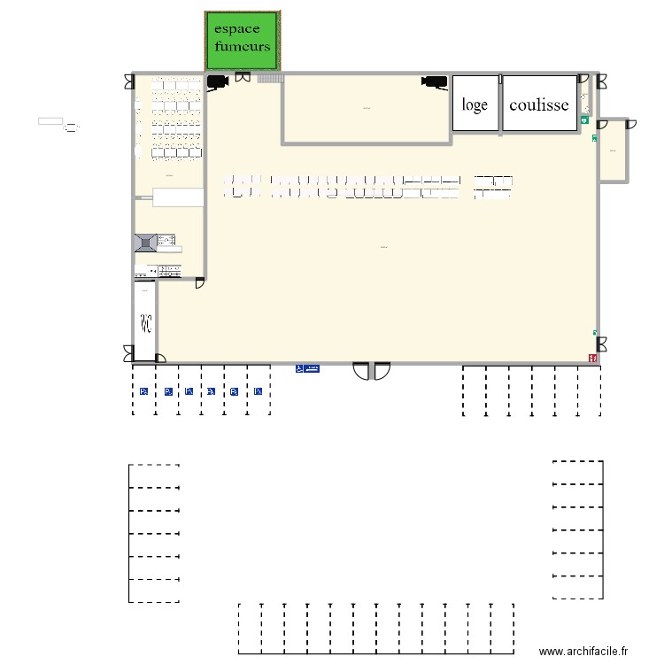 bonjour. Plan de 8 pièces et 1330 m2