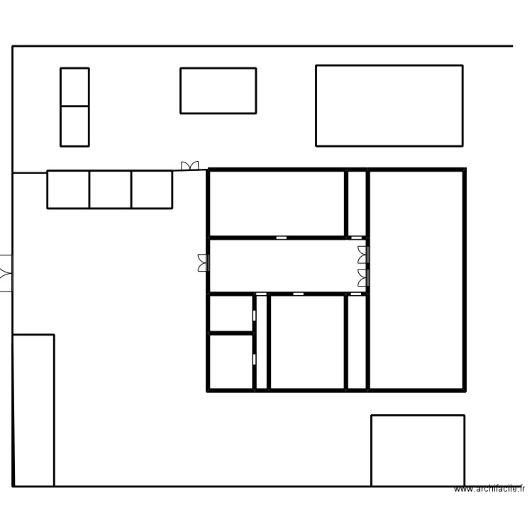 Bâtiment assemblée plénière GRDR. Plan de 19 pièces et 596 m2