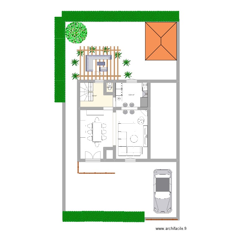 maison nevers. Plan de 3 pièces et 13 m2