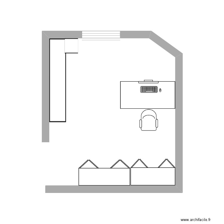 Bureau informaticien. Plan de 0 pièce et 0 m2