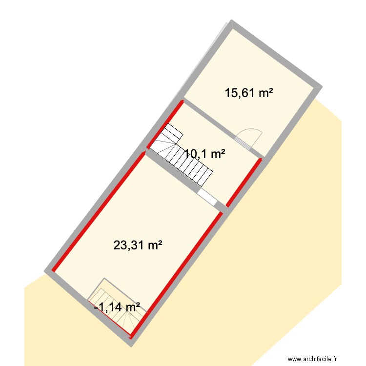 PIEERFONDS. Plan de 7 pièces et 104 m2