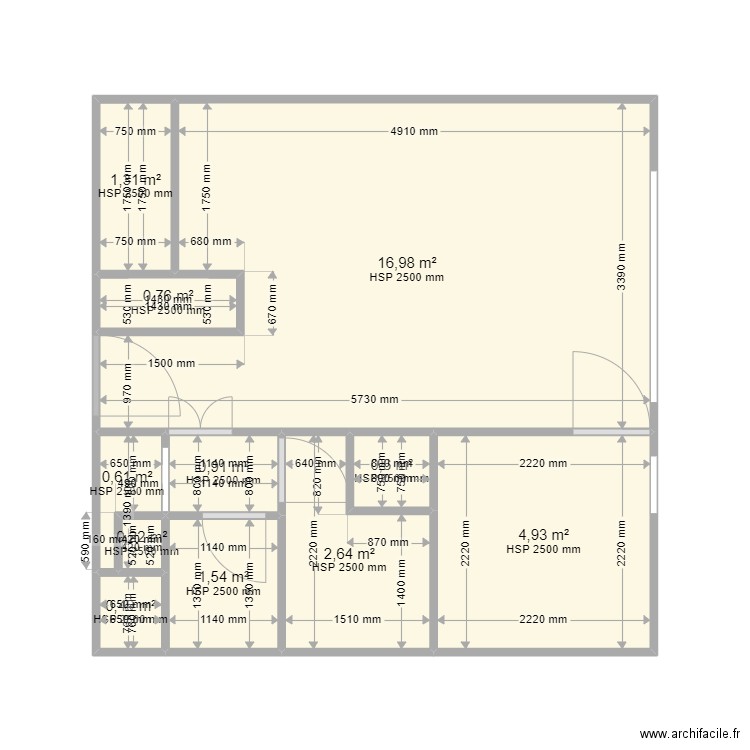 studio boulouris. Plan de 11 pièces et 31 m2